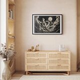  Plakat Moon and Stars Singing Among the Great Clouds 90x60 Crni okvir s margom | shoptok.hr