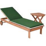 Gardenson VRTNI LEŽALNIK zelena, bež, barve lesa evkaliptusa | Shoptok.si