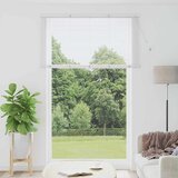 vidaXL Okenska roleta z zavesami Drugo Bela 140 x 220 cm Aluminij | Shoptok.si