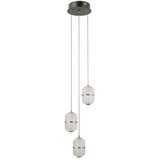  ITALUX PND-34375-3-BK - LED luster na sajli ALANI 3xLED/5W/230V 3000K crna/zlatna | Eponuda.com