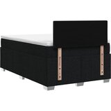  Boxspring krevet s madracem Crna 120 x 190 cm Tkanina | shoptok.hr