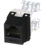 Panduit NetKey Cat 6 UTP punchdown jack module crni | Eponuda.ba