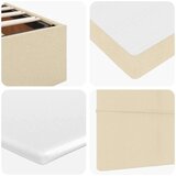  Otomanski krevet s madracem krem 90x200 cm tkanine | shoptok.hr
