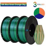 RAMPS Silk PLA filament, tri barve, vakuumsko pakirano, J-3KG, (5000157582) | Shoptok.si