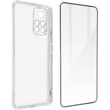 AVIZAR Xiaomi Poco M4 Pro 5G / Xiaomi Redmi Note 11S 5G 360° Protection Pack: ovitek iz mehkega silikonskega gela, kaljeno steklo, obris crn - prozoren, (20717605) | Shoptok.si