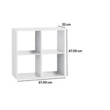 Five stalak sa 4 police 67,5x32x67,5cm 138908C | ePonuda.com