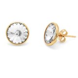 Victoria Cruz basic crystal gold mindjuše sa swarovski kristalom ( a2791-07dt ) Cene
