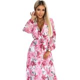 numoco basic Pleated long-sleeved midi dress Numoco | shoptok.hr