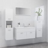 Maison Chic Komplet kopalniškega pohištva - Kopalniški sestavi bele barve iverna plošča, (21787241) | Shoptok.si