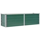 Furnova Visoka greda iz pocinkanega jekla 160x40x45 cm zelene barve, (21920393) | Shoptok.si