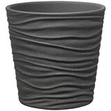 SK Okrugla tegla za biljke Sonora (Vanjska dimenzija (ø x V): 7 x 6 cm, Antracit, Keramika, Mat) | shoptok.hr