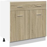  The Living Store Spodnja omarica s predalom sonoma hrast 80x46x81,5cm iverna pl. - Spodnja Omarica S Predalom, (21497138) | Shoptok.si