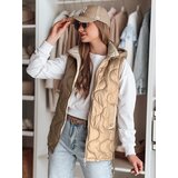 DStreet Kamizelka damska przejściowa pikowana VESOLITA kamelowa | shoptok.hr