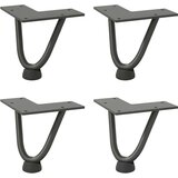 vidaXL Noge s ukosnicama za stolić za kavu 4 kom. antracit 10 cm puni čelik | shoptok.hr