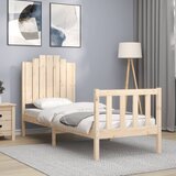 vidaXL Okvir kreveta s uzglavljem 2FT6 mali jednokrevetni masivno drvo | shoptok.hr