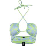 Trendyol Blue Leopard Pattern Cut Out Detailed Bikini Top | ePonuda.com