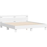  Okvir za krevet s uzglavljem i LED bijeli 180x200 cm | shoptok.hr