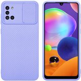 Cadorabo Ohišje, združljiv s Samsungom v Bonbon Purple - Zaščitni pokrov, narejen iz fleksibilnega silikona TPU in z zaščito pred kamero, (20595206) | Shoptok.si