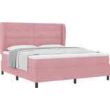 Box Spring Krevet s Madracem Ružičasta 180x200 cm Baršun | shoptok.hr