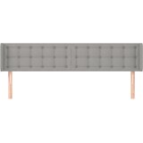  Uzglavlje s ušima svjetlosivo 163x16x78/88 cm od tkanine | shoptok.hr