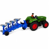 Rc Tractor with Plow and Farmer Remote Controlled Lights Green 1:24 | Shoptok.si
