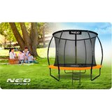 Neo-Sport profilirani vrtni trampolin 312 cm (10 ft) s unutarnjom mrežom, narančasti | shoptok.hr