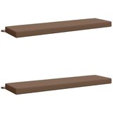  Jastučići za klupe - 2 dijela SOEST 2 kom. 100% poliester - Sivosmeđa 140 x 40 x 8 cm Melange | shoptok.hr
