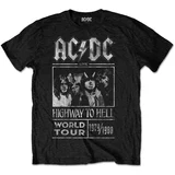 ACDC majica Highway to Hell World Tour 1979/1988 XL Črna