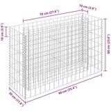  Gabionska sadilica od pocinčanog čelika 90 x 30 x 60 cm | shoptok.hr