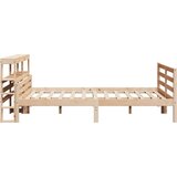  Okvir za krevet s uzglavljem 150 x 200 cm borovina | shoptok.hr