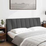 Maison Chic posteljno vzglavje - vzglavna omarica - vzglavna stranica temno siva 160 cm blago, (21703906) | Shoptok.si