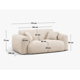 Micadoni Kaki zelena baršunasti sofa 170 cm Molino – | shoptok.hr