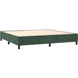  Krevet s oprugama i madracem tamnozeleni 200x200 cm baršunasti | shoptok.hr