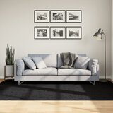 vidaXL Tepih OVIEDO kratkih vlakana crni 160 x 230 cm Cijene