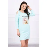  Dress with mint print Basket