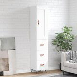 The Living Store Visoka omara bela 34,5x34x180 cm inženirski les - Visoka Omarica, (21430204) Cene