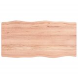 vidaXL Mizna plošča svetlo rjava 100x50x6 cm obdelana trdna hrastovina Cene