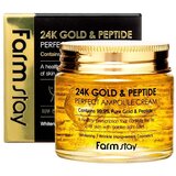 Farmstay 24K Gold & Peptide Perfect Ampoule Cream vlažilna krema proti staranju kože 80 ml Cene