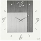 Lowell stenska ura 50x50cm, kvadratna, siva, les | Shoptok.si