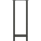  Noge za barsko mizo antracitne barve 2 kosa 50 x (100-101) cm jeklo | Shoptok.si