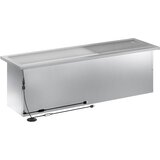  Vrtna posuda za sadnju s LED svjetlom Srebrna 30 x 100 x 30 cm | shoptok.hr