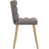  Jedilni stoli 6 kosov taupe blago, (21822481) | Shoptok.si
