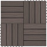  Pločice za decking 3D Dizajn 11 pcs Tamno smeđa 30 x 30 cm | Eponuda.com