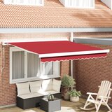 vidaXL Ročna retraktibilna tenda rdeča 300x250 cm, Zamenjava platna za 3x2.5 m okvir rdeča Cene