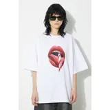 Fiorucci Pamučna majica Mouth Print Boxy boja: bijela, s tiskom, M01FPTSH103CJ01WH01