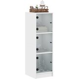  Visoka komoda sa staklenim vratima bijela 35 x 37 x 109 cm | shoptok.hr