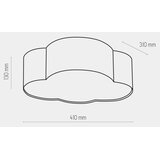 Dečije plafonsko svetlo CLOUD MINI 2xE27/15W/230V sivo | Eponuda.com