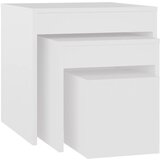 Furnova Komplet mizic 3-delni bel konstruiran les, (21915060) | Shoptok.si