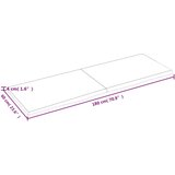  Kopalniški pult temno siv 180x60x4 cm obdelan trden les | Shoptok.si