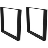  Noge za blagovaonski stol V-oblika 2 kom Crne 100 x (72-73,3) cm Čelik | shoptok.hr